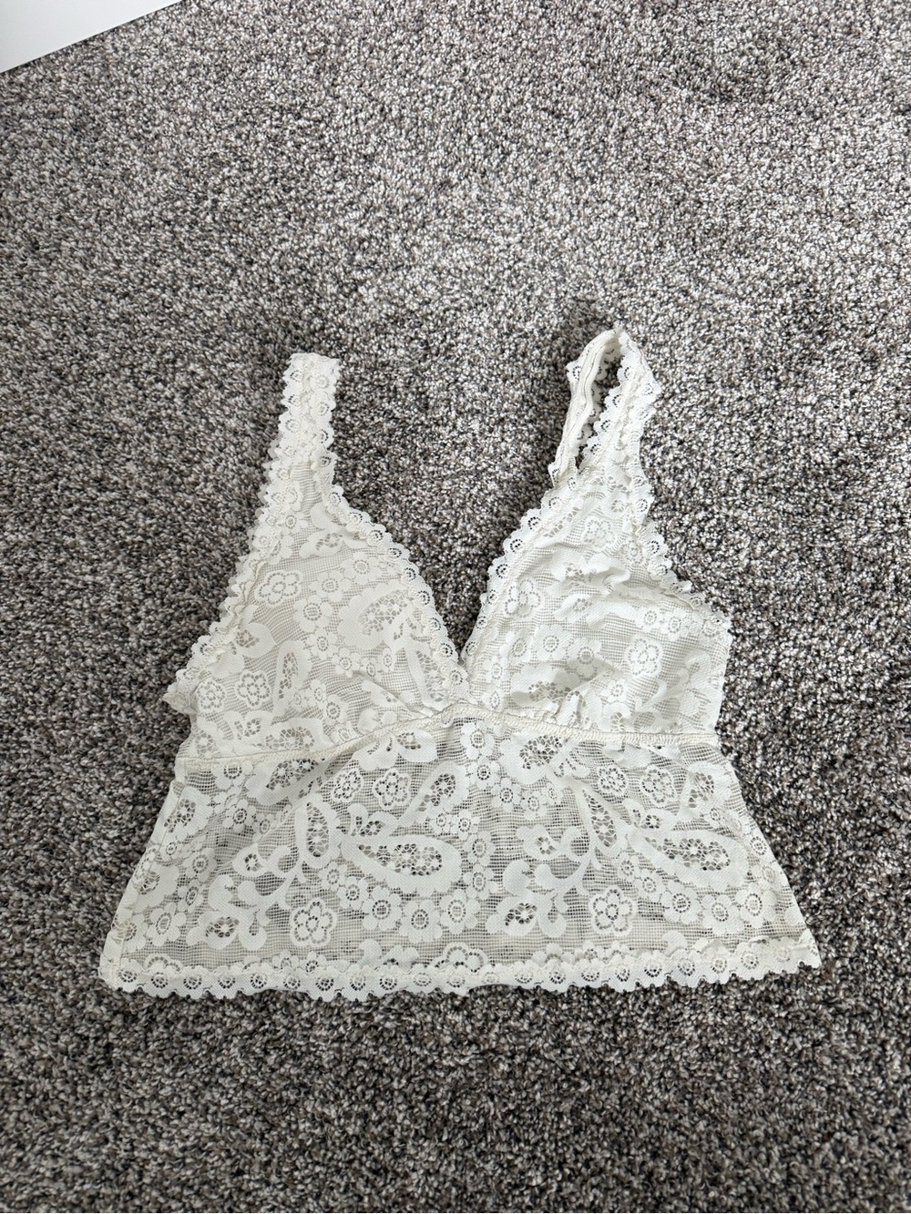 aerie Lace Bralette in Ivory Cream